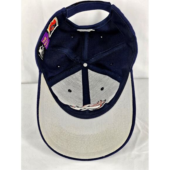VINTAGE DENVER BRONCOS NFL STARTER BLUE EMBROIDERED STRAP BACK CAP HAT ONE SIZE - Picture 6 of 8
